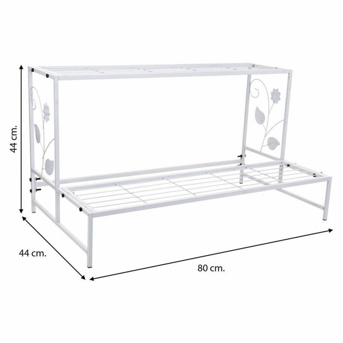 Soporte para Maceta Alexandra House Living Blanco Hierro 44 x 44 x 80 cm Soporte para Maceta Alexandra House Living Blanco Hierro 44 x 44 x 80 cm