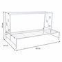 Soporte para Maceta Alexandra House Living Blanco Hierro 44 x 44 x 80 cm