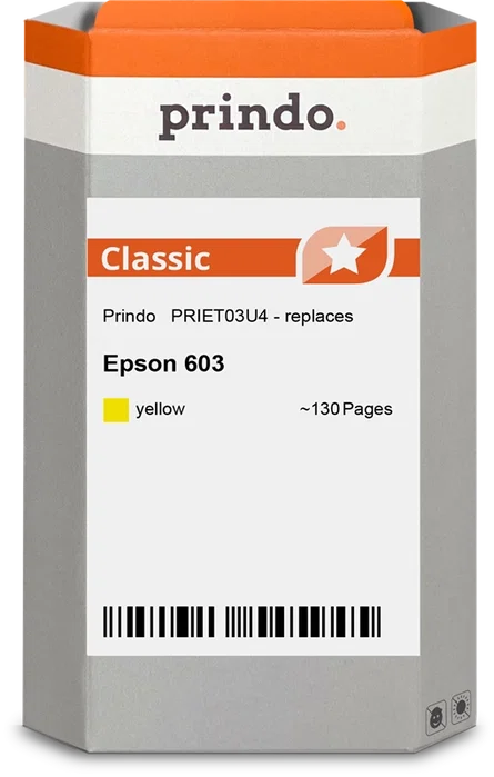 Prindo Cartucho de tinta amarillo PRIET03U4 Classic Prindo Cartucho de tinta amarillo PRIET03U4 Classic