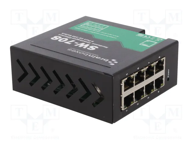 BRAINBOXES SW-708 Switch Ethernet no administrado de 8 puertos
