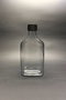 Hermia Juego de Botellas de Vidrio 5 Piezas 200 ml Transparente y Negro Material Vidrio Dimensiones 15,5 x 7,5 cm Apto Lavavajillas