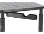 Q-connect Soporte Metálico para Monitor Regulable en Altura con Soporte para Móvil, 371 x 235 x 145 mm