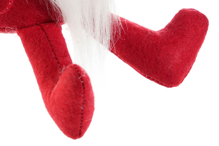 DKD Home Decor Figura Navidad Tradicional Gnomo Rojo Blanco 10 x 40 x 10 cm (2 Unidades)