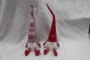 DKD Home Decor Figura Navidad Tradicional Gnomo Rojo Blanco 10 x 40 x 10 cm (2 Unidades)