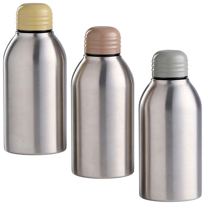 Day Botella 600 Ml Day de Acero Inoxidable Plástico Silicona Colores Surtidos Arena Natural Verde Musgo Amarillo Arena