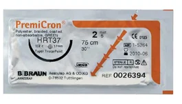 Braun Sutura Premicron Green 2 USP HRC37S 75 cm 36 Unidades
