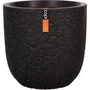 Capi Europe Maceta esférica de arcilla NL 43 x 41 cm negra
