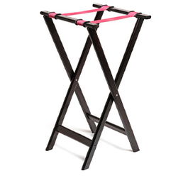 Bandeja de Servicio de Madera Soporte Tijera, para Orfebrería, Dimensiones 37 x 57 x 70 cm