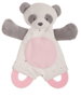 Creaciones Llopis Dou-dou Bebé Panda Rosa 20cm con Sonajero, Celofán y Mordedor