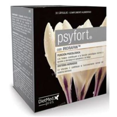 DIETMED Psyfort 30 Cápsulas - Ácido Fólico y Vitamina C para Función Psicológica y Sistema Nervioso DIETMED Psyfort 30 Cápsulas - Ácido Fólico y Vitamina C para Función Psicológica y Sistema Nervioso