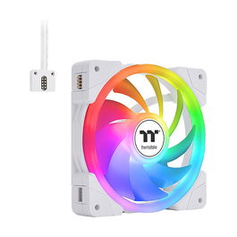 Thermaltake SWAFAN EX12 ARGB Ventilador PC Blanco TT Premium Edition Pack 3 Unidades 120mm
