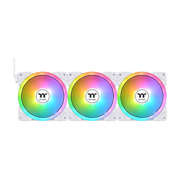 Thermaltake SWAFAN EX12 ARGB Ventilador PC Blanco TT Premium Edition Pack 3 Unidades 120mm