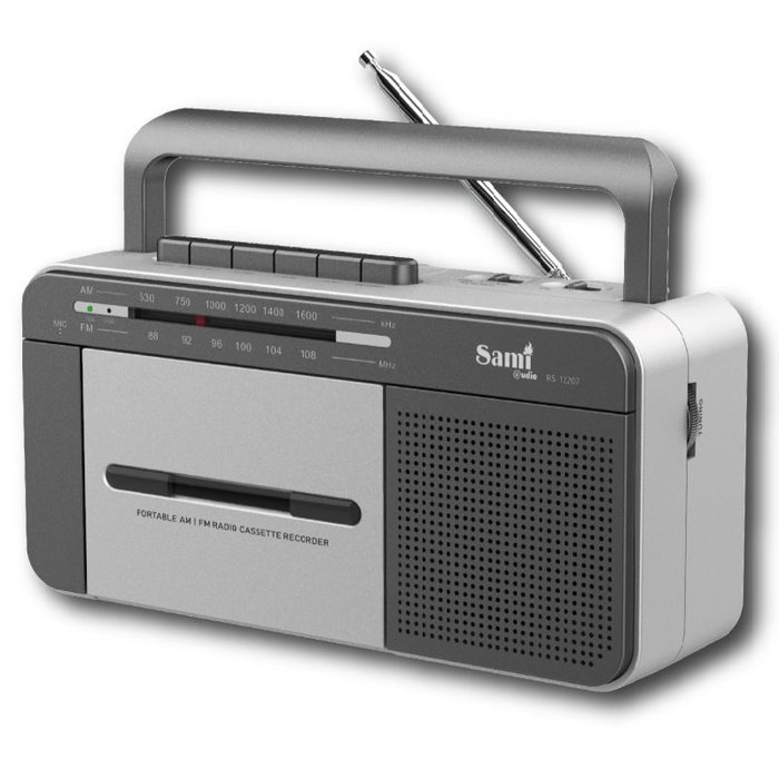 SAMI Radio cassete de 2 bandas con grabador USB SAMI Radio cassete de 2 bandas con grabador USB