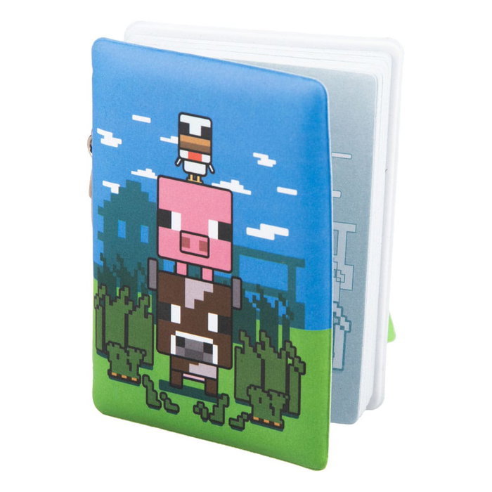 Wondee Bloc de notas Minecraft hinchado con llavero