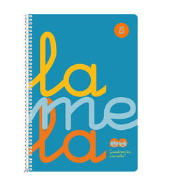 LAMELA Bloc tapa POLIPROPILENO 4º 80h CUADROVIA 2,5 mm AZUL (Set de 5)