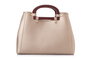 Lucky Bees 1289 Bolso de Cuero de Polivinilo Dorado Elegante para Mujer, Accesorio de Moda Versátil y Funcional con Bolso Interior
