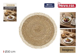Inde Salvamantel Seagrass Red Bicolor 30 Privilege (24 Unidades) reconociendo su diseño de 29,8 x 29,8 cm