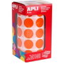 Apli Gomets Redondos 20 mm Naranja en Rollo