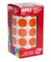 Apli Gomets Redondos 20 mm Naranja en Rollo