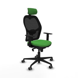 PIQUERAS Y CRESPO Silla de oficina Jorquera Verde y Negro