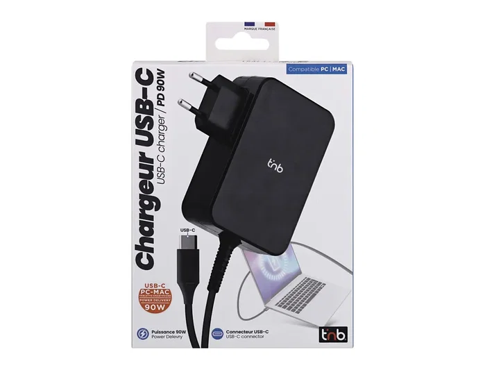 TNB Cargador Universal 90W USB-C Negro CHNBTC90W TNB Cargador Universal 90W USB-C Negro CHNBTC90W