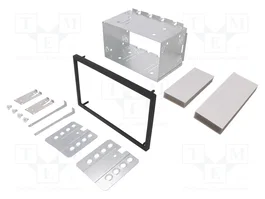4CARMEDIA Semi-bastidor de montaje universal 2 DIN