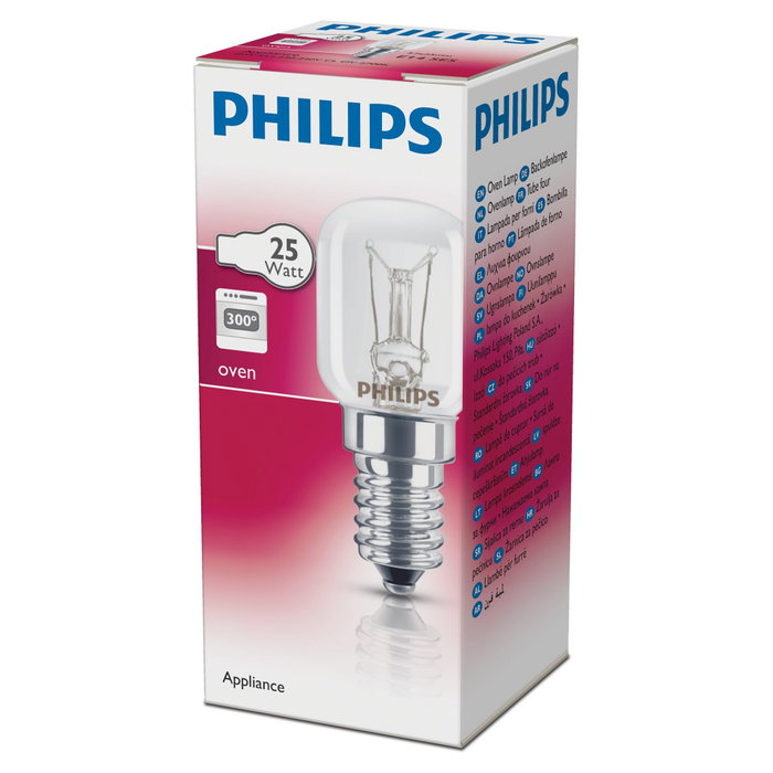 Signify/Philips Bombilla Incandescente para Hornos E14 Transparente Signify/Philips Bombilla Incandescente para Hornos E14 Transparente