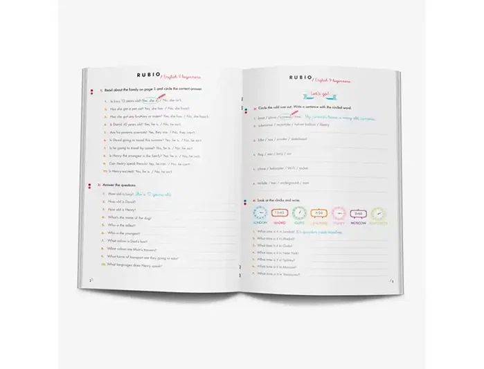Rubio Cuaderno English 9 Years Beginners