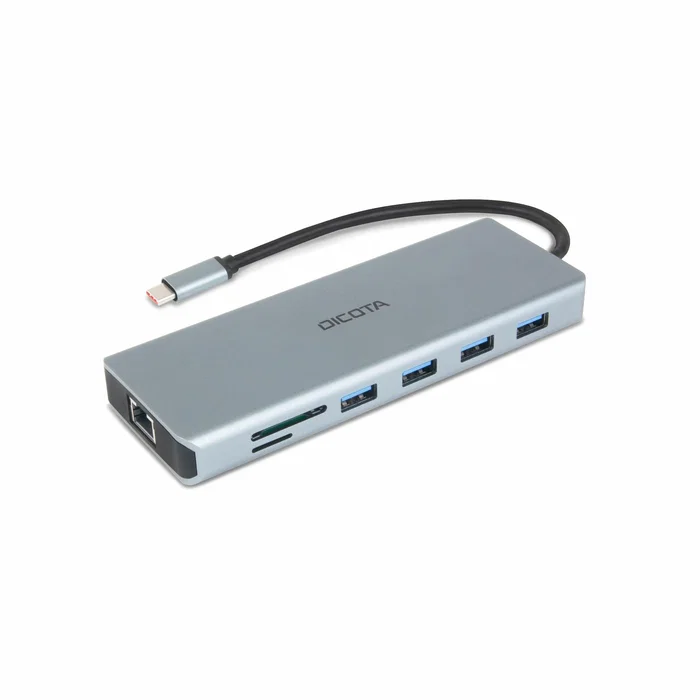 DICOTA D32065 Docking Station 13-in-1 USB-C con HDMI, DisplayPort y 100W PD Plata DICOTA D32065 Docking Station 13-in-1 USB-C con HDMI, DisplayPort y 100W PD Plata