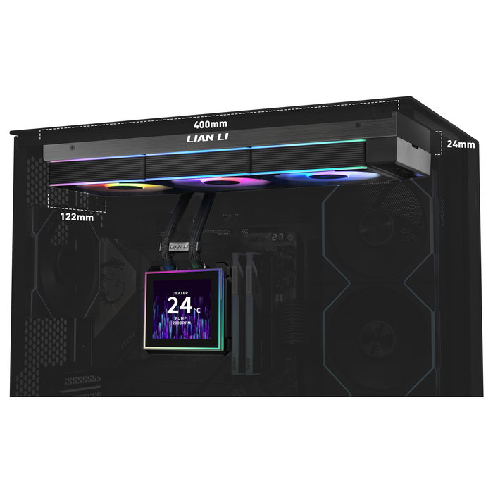 Lian Li HydroShift II LCD-S 360CL schwarz AiO-Wasserkühlung Lian Li HydroShift II LCD-S 360CL schwarz AiO-Wasserkühlung