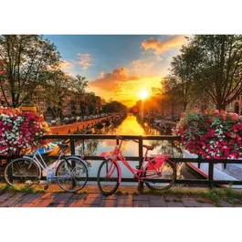 Ravensburger 12000662 Puzzle 1000 Piezas Bicicletas en Ámsterdam, Adultos y Niños a Partir de 14 Años, Alta Calidad