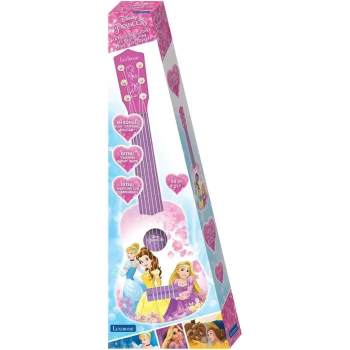 Lexibook Guitarra Acústica para Niños Princesas de Disney - Altura 53 cm Lexibook Guitarra Acústica para Niños Princesas de Disney - Altura 53 cm
