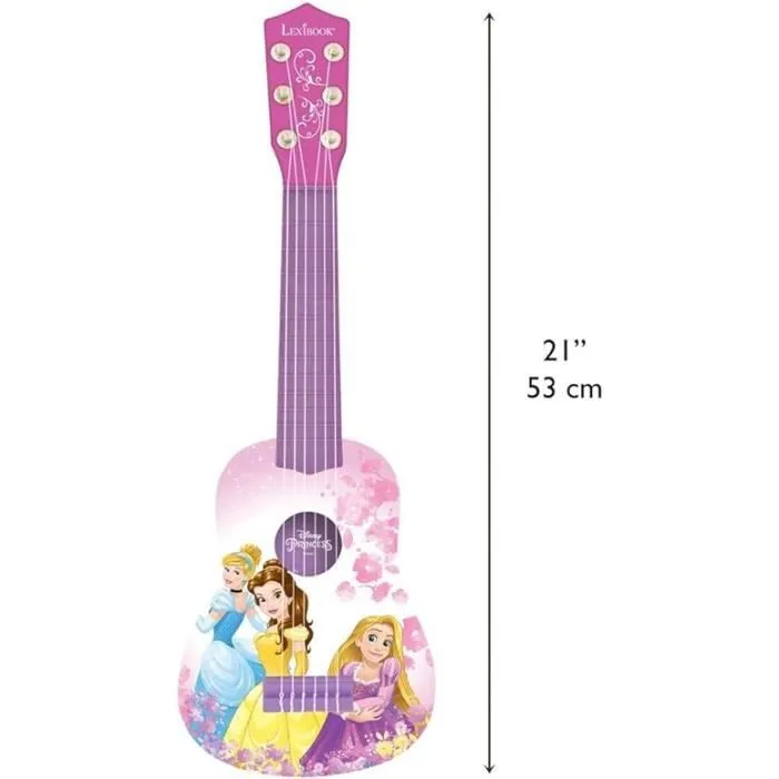 Lexibook Guitarra Acústica para Niños Princesas de Disney - Altura 53 cm Lexibook Guitarra Acústica para Niños Princesas de Disney - Altura 53 cm