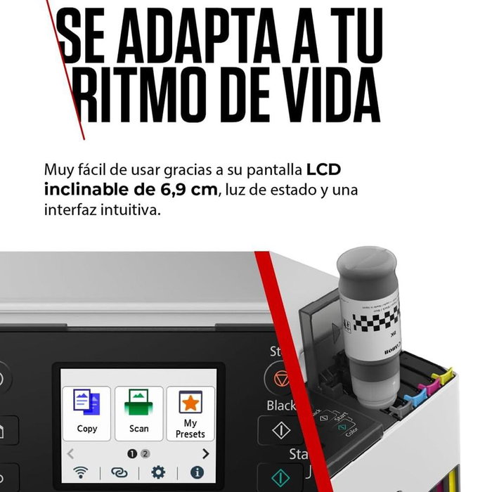 Canon Maxify GX1051 Red Multifunción Inyección con Depósitos Recargables Wi-Fi