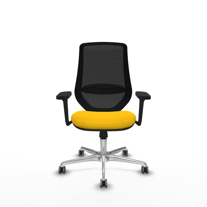 PIQUERAS Y CRESPO Silla de oficina Mardos con mecanismo Sincro, Amarillo y Negro PIQUERAS Y CRESPO Silla de oficina Mardos con mecanismo Sincro, Amarillo y Negro