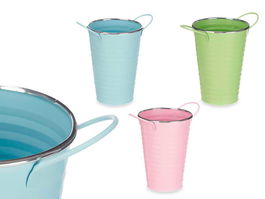 Ibergarden Cubo Alto Asas Zig Zag Filo Plata Surtidos 20.5x22x15 cm (Set de 24)