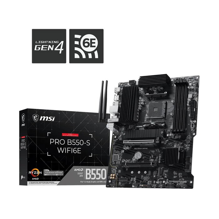 MSI PRO B550-S WIFI6E AMD AM4 ATX