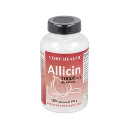 VBYOTICS Allicin 10000 100 Cápsulas | Complemento Alimenticio de Ajo con 10000 mcg de Alicina por Cápsula