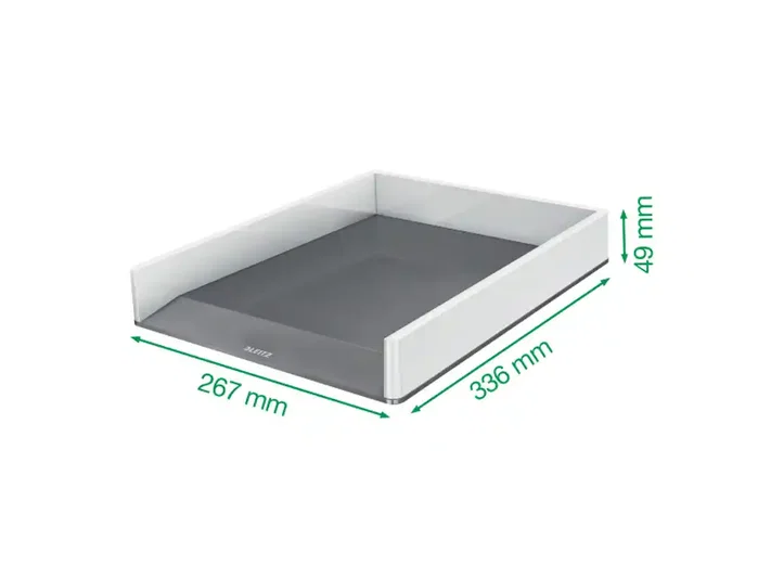 LEITZ Bandeja de sobremesa WOW Dual Blanco perla/Gris