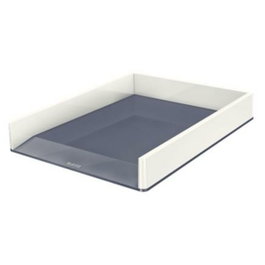 LEITZ Bandeja de sobremesa WOW Dual Blanco perla/Gris