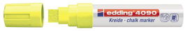 Marcador Tiza Liquida Edding 4090 Biselado Amarillo Neon (Set de 5)