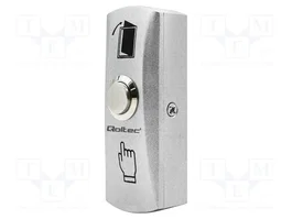 QOLTEC Botón de salida de aluminio para pared IP20