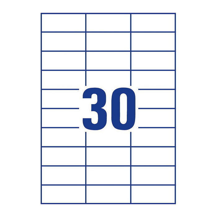 AVERY Zweckform Etiquetas 3489 Blancas 70,0 x 29,7 mm AVERY Zweckform Etiquetas 3489 Blancas 70,0 x 29,7 mm