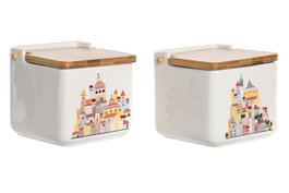 DKD Home Decor Salero Casitas Multicolor 750ml