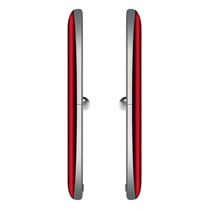 Beafon fold 10 - 2g, silver line, grosstastenklapphandy, rojo-silber