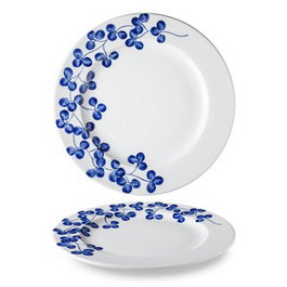 Langenthal INDIGO Trebol Plato Llano 31 cm - Porcelana - Color Clover (Set de 6)