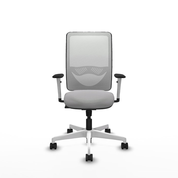 PIQUERAS Y CRESPO Silla de oficina Zulema con mecanismo Sincro, Gris claro y Blanco PIQUERAS Y CRESPO Silla de oficina Zulema con mecanismo Sincro, Gris claro y Blanco