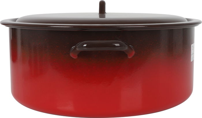 La Estrella Cacerola Esmaltada con Tapa 40 cm - 19.7 L Fuego (2 Unidades)