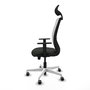 PIQUERAS Y CRESPO Silla de oficina Zulema con mecanismo Sincro/Traslack, Negro y Blanco