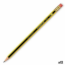 Staedtler Noris 122-HB Lápiz con Goma (Set de 12)